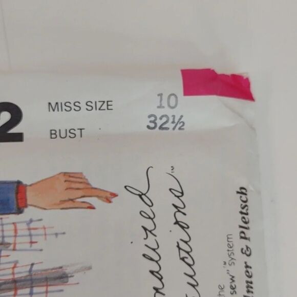 McCalls 8462 Vintage 1983 Sewing Pattern Womens Jacket Size 10 - Picture 3 of 9